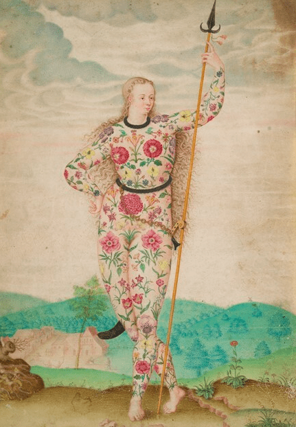 young pictish maiden circa 1580s Jaque Le Moyne De Morgue